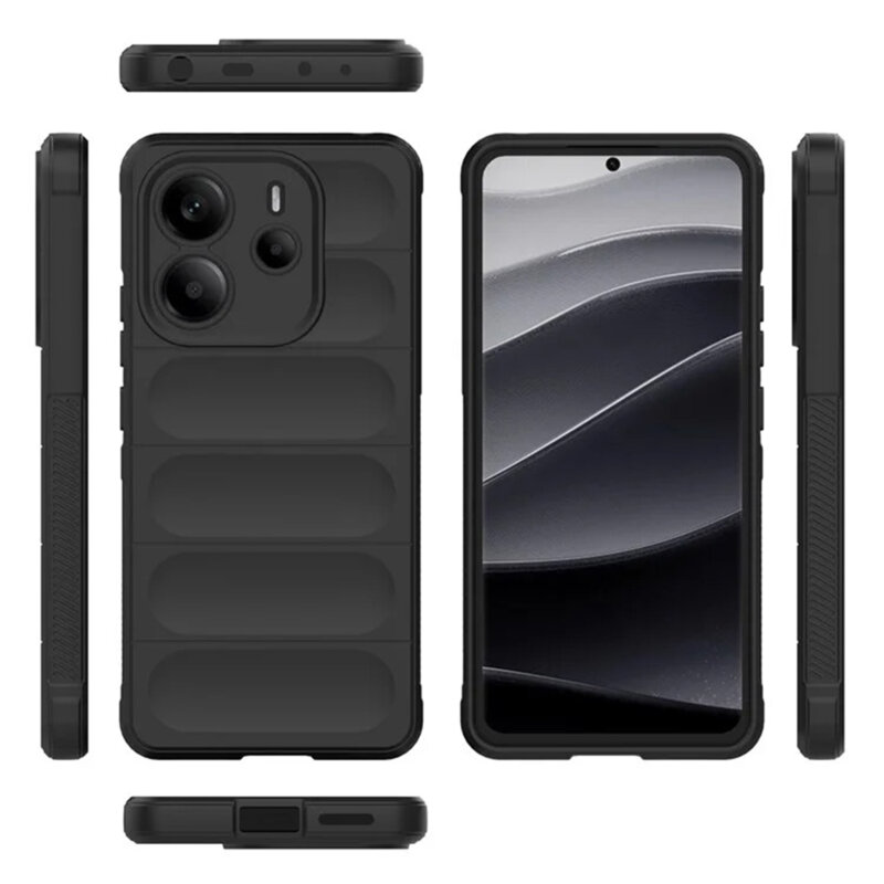Husa Xiaomi Redmi Note 14 4G (Regional) Techsuit Magic Shield, negru