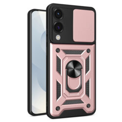 Husa Samsung Galaxy S25 Edge protectie camera Techsuit CamShield Series, roz