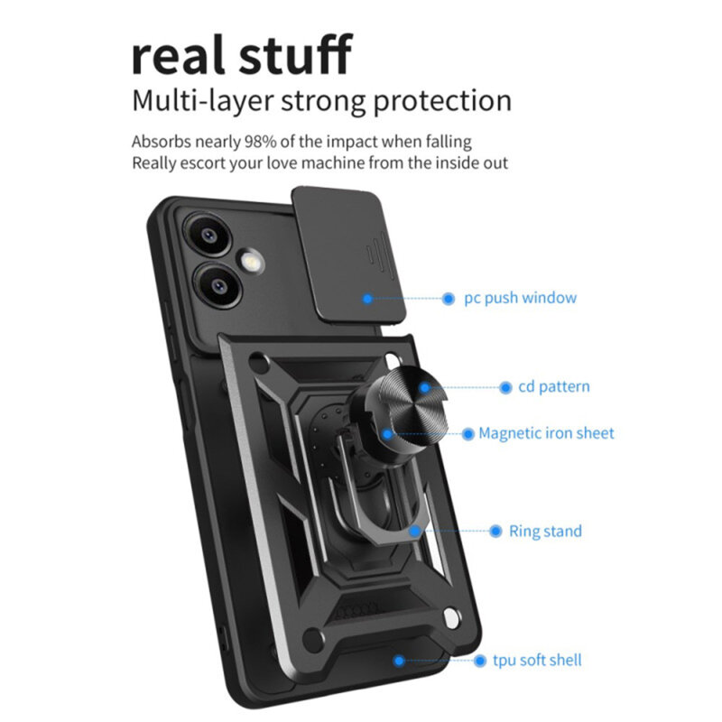 Husa Samsung Galaxy S25 Edge protectie camera Techsuit CamShield Series, roz