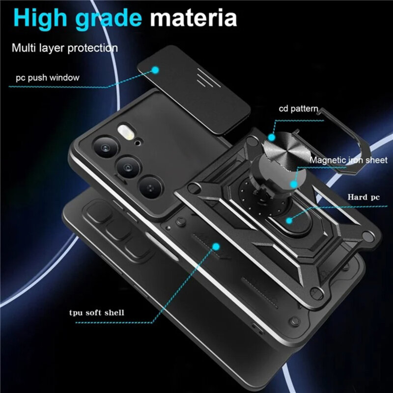 Husa Realme C75 protectie camera Techsuit CamShield Series, negru