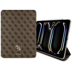 Husa iPad Pro 11 (2024) Guess Magnetic 4G Big Logo, maro, GUFC11PM24PS4SGW