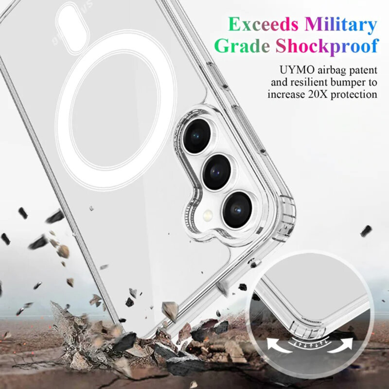 Husa Samsung Galaxy S24 Techsuit MagSafe Pro, transparenta