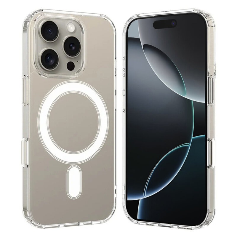 Husa iPhone 16 Pro Techsuit MagSafe Pro, transparenta