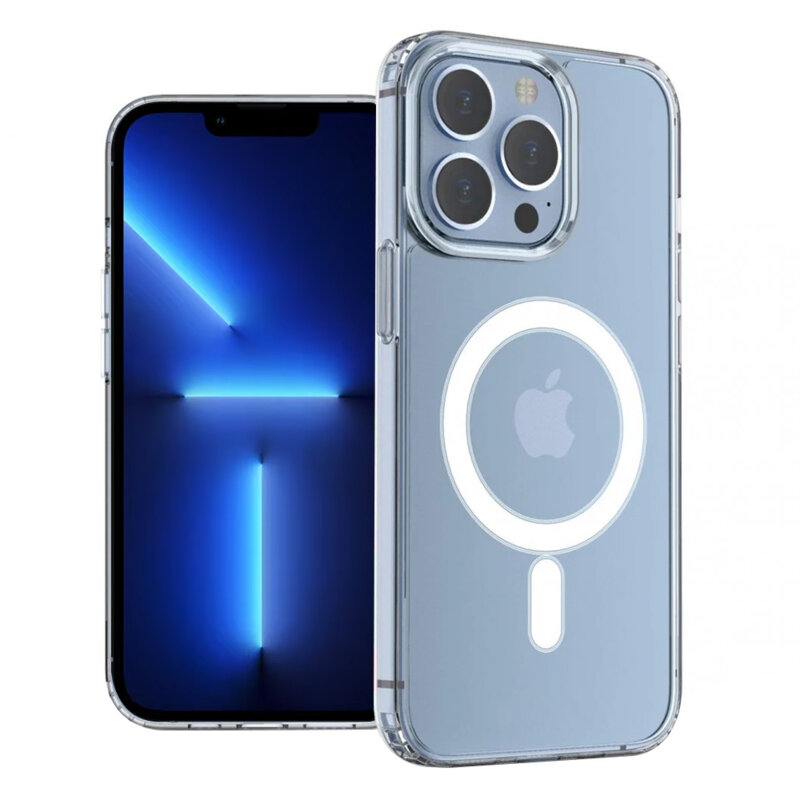 Husa iPhone 13 Pro Max Techsuit MagSafe Pro, transparenta
