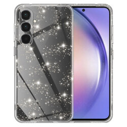 Husa sclipici Samsung Galaxy A55 5G Techsuit SparkleSkin, transparenta