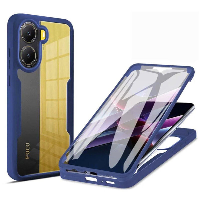 Husa 360° Xiaomi Poco X7 Pro Techsuit ColorVerse, albastru