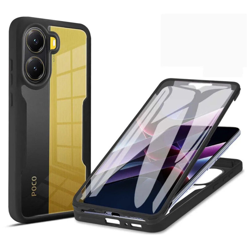 Husa 360° Xiaomi Poco X7 Pro Techsuit ColorVerse, negru
