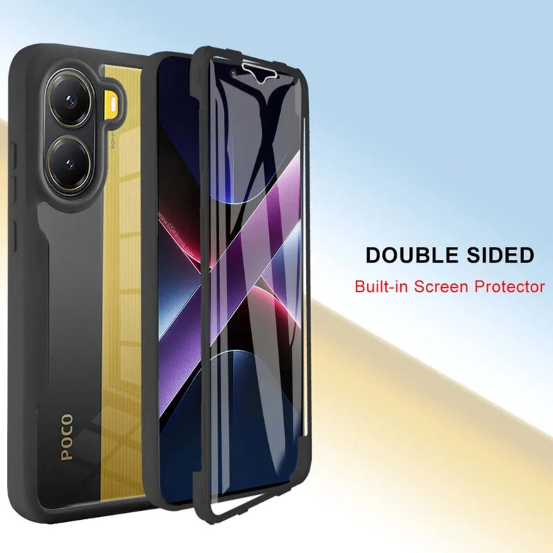 Husa 360° Xiaomi Poco X7 Pro Techsuit ColorVerse, negru