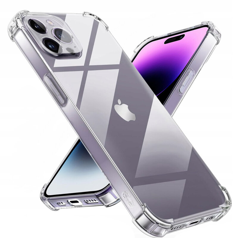 Husa iPhone 14 Pro Techsuit Shockproof Clear Silicone, transparenta