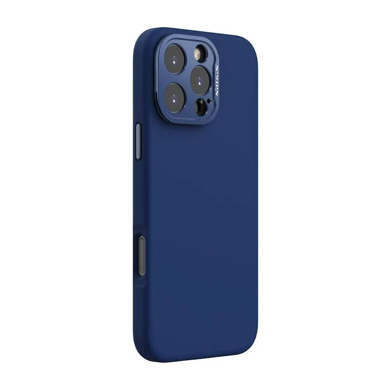 Husa iPhone 16 Pro Max Nillkin Lens Wing Magnetic, albastru