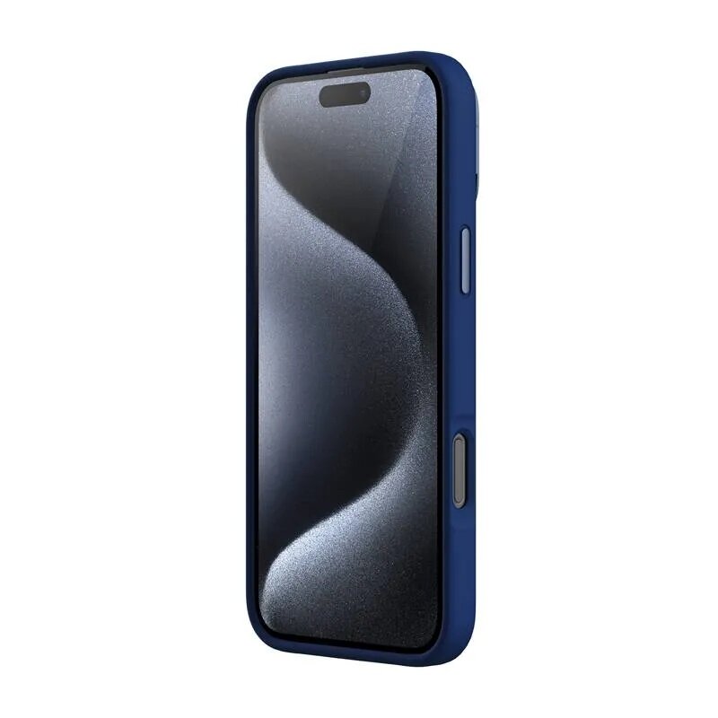 Husa iPhone 16 Pro Nillkin Lens Wing Magnetic, albastru