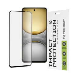 Folie sticla Realme C75 Techsuit 111D Full Glue Full Cover, negru