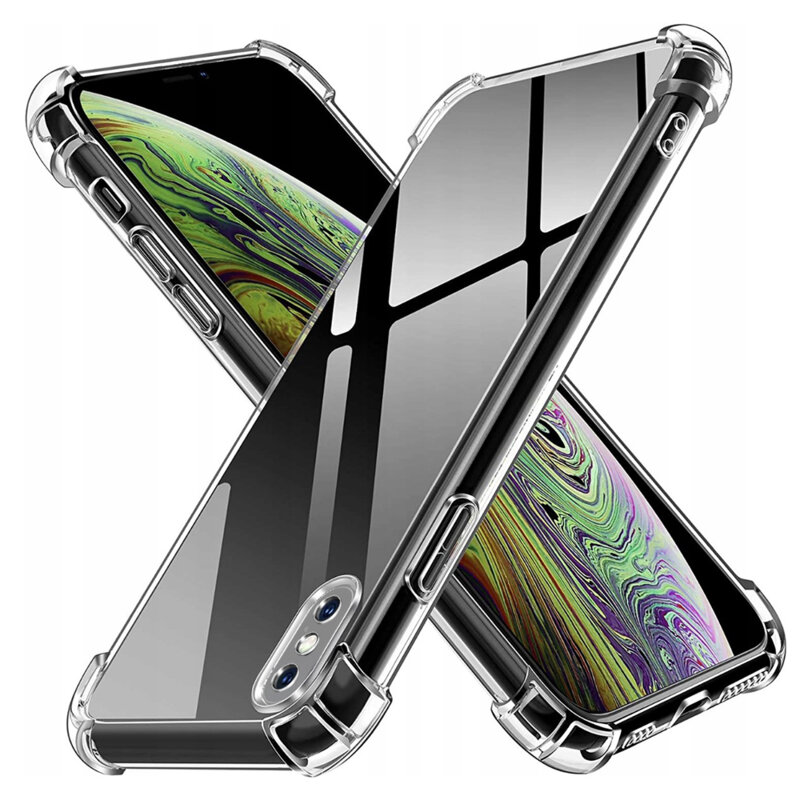 Husa iPhone XS Max Techsuit Shockproof Clear Silicone, transparenta