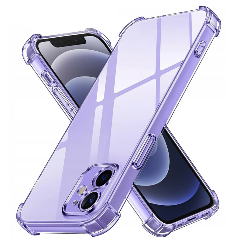 Husa iPhone 12 Techsuit Shockproof Clear Silicone, transparenta
