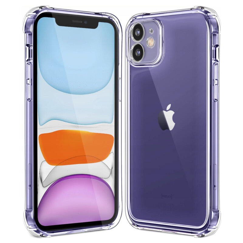 Husa iPhone 11 Techsuit Shockproof Clear Silicone, transparenta