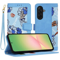 Husa personalizata fete Samsung Galaxy A56 5G Techsuit FlipCraft, bleu