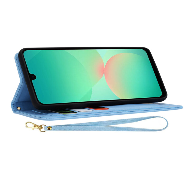 Husa personalizata fete Samsung Galaxy A26 5G Techsuit FlipCraft, bleu