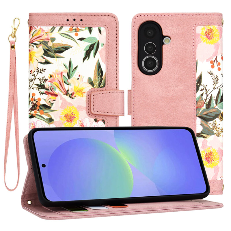 Husa personalizata fete Samsung Galaxy A36 5G Techsuit FlipCraft, roz