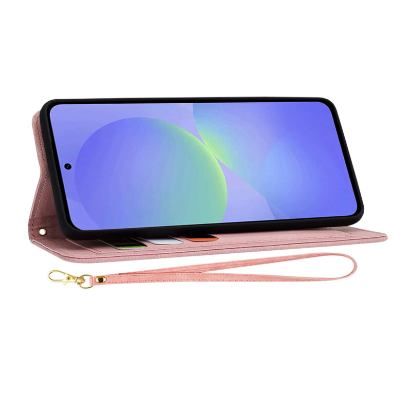 Husa personalizata fete Samsung Galaxy A36 5G Techsuit FlipCraft, roz