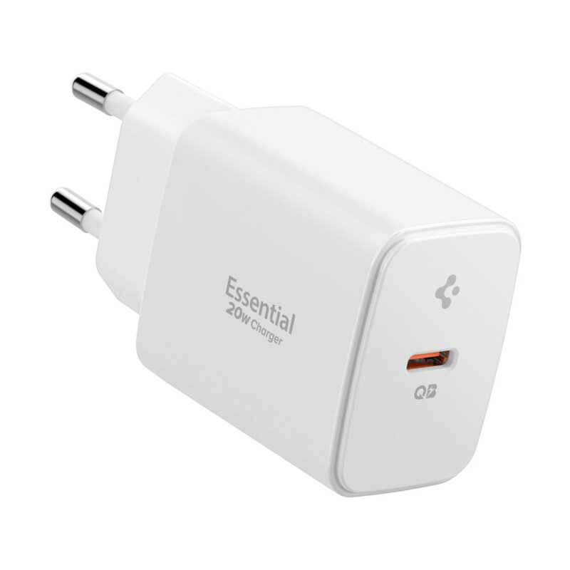 Incarcator tip C Fast Charging, 20W Spigen, alb, EE201EU