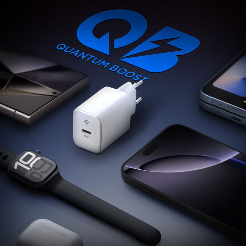 Incarcator tip C Fast Charging, 20W Spigen, alb, EE201EU