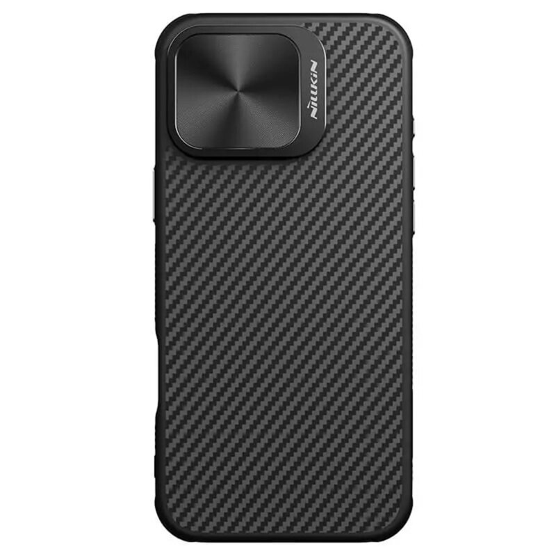 Husa iPhone 16 Pro Max Nillkin CarboProp Magnetic, fara decupaj camera, negru