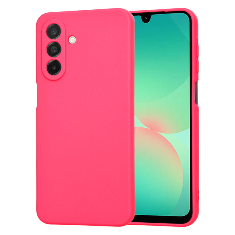 Husa silicon Samsung Galaxy A26 5G Techsuit SoftFlex, fucsia