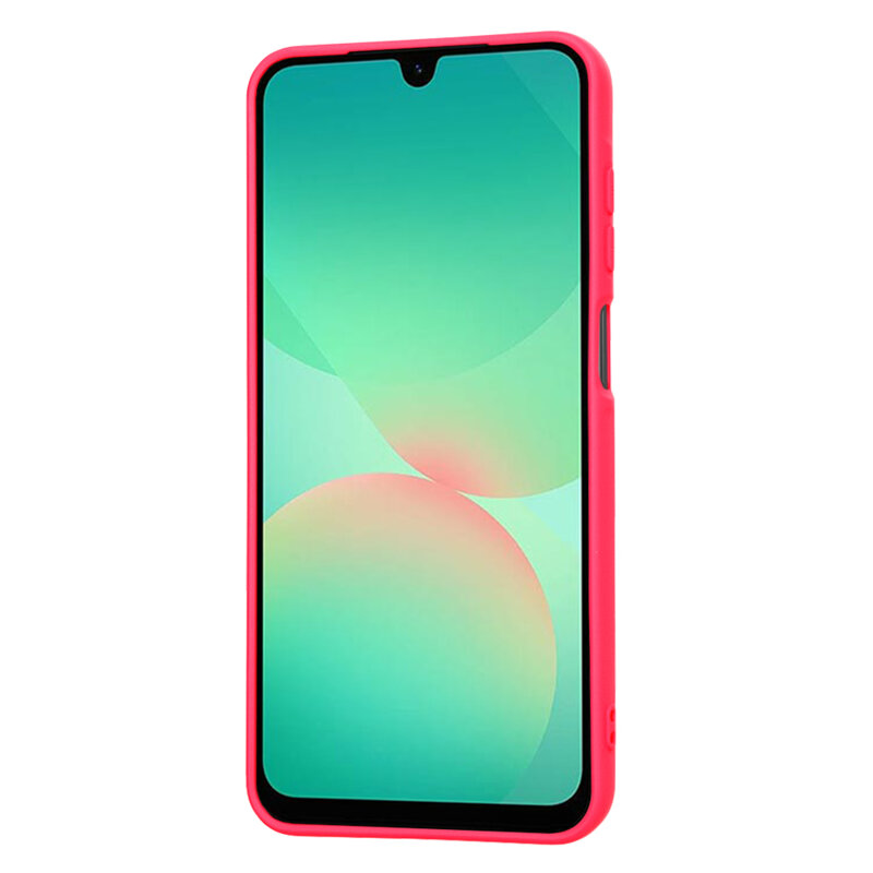 Husa silicon Samsung Galaxy A26 5G Techsuit SoftFlex, fucsia