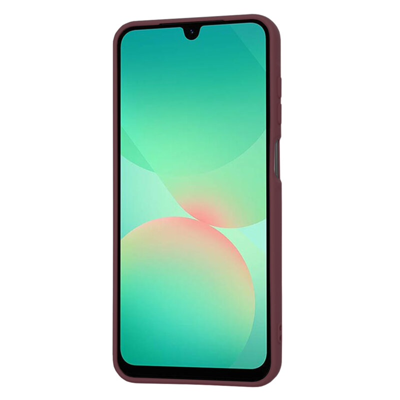 Husa silicon Samsung Galaxy A26 5G Techsuit SoftFlex, bordo