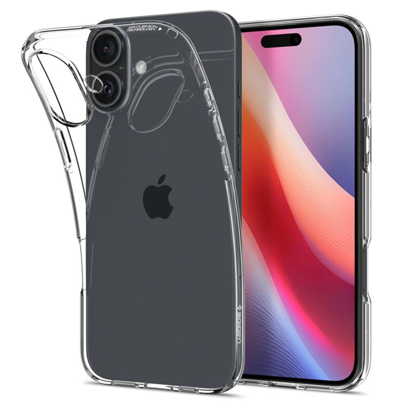Husa iPhone 16 Plus Spigen Liquid Crystal, transparenta