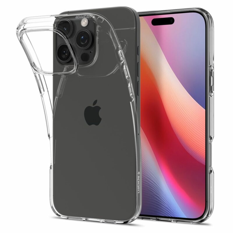 Husa iPhone 16 Pro Max Spigen Liquid Crystal, transparent