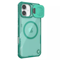 Husa iPhone 16 Plus Nillkin Iceblade Prop Magnetic, fara decupaj camera, verde