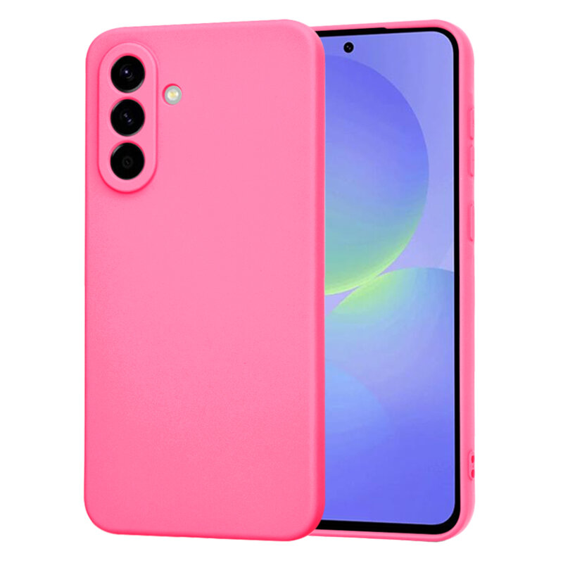 Husa silicon Samsung Galaxy A36 5G Techsuit SoftFlex, fucsia