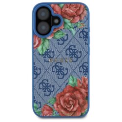 Husa originala Guess iPhone 16 Hardcase 4G, albastru, GUHMP16SP4ROPEMCB