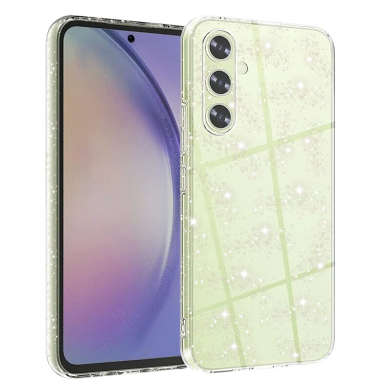 Husa sclipici Samsung Galaxy A54 Techsuit SparkleSkin, transparenta