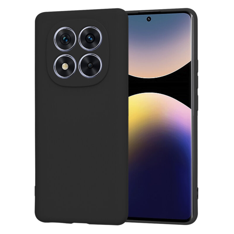 Husa silicon Xiaomi Redmi Note 14 Pro 4G Techsuit SoftFlex, negru
