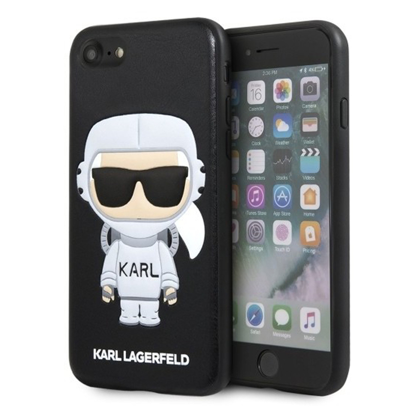 Bumper iPhone 6,6S Karl Lagerfeld Space Cosmonaut - Negru KLHCI8KSCO