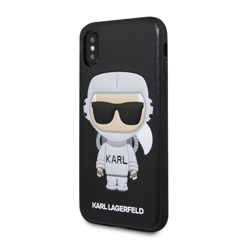 Bumper iPhone X, iPhone 10 Karl Lagerfeld Space Cosmonaut KLHCPXKSCO - Black