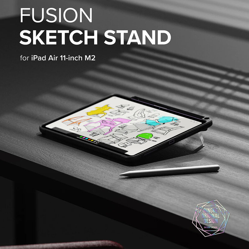 Husa iPad Air 5 (2022) Ringke Fusion, negru