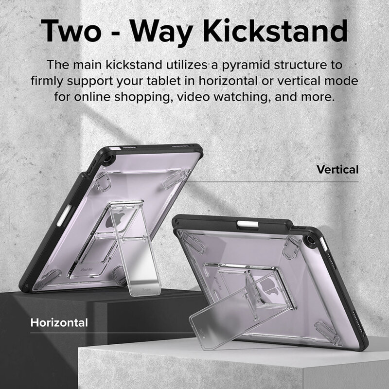 Husa iPad Air 5 (2022) Ringke Fusion, negru