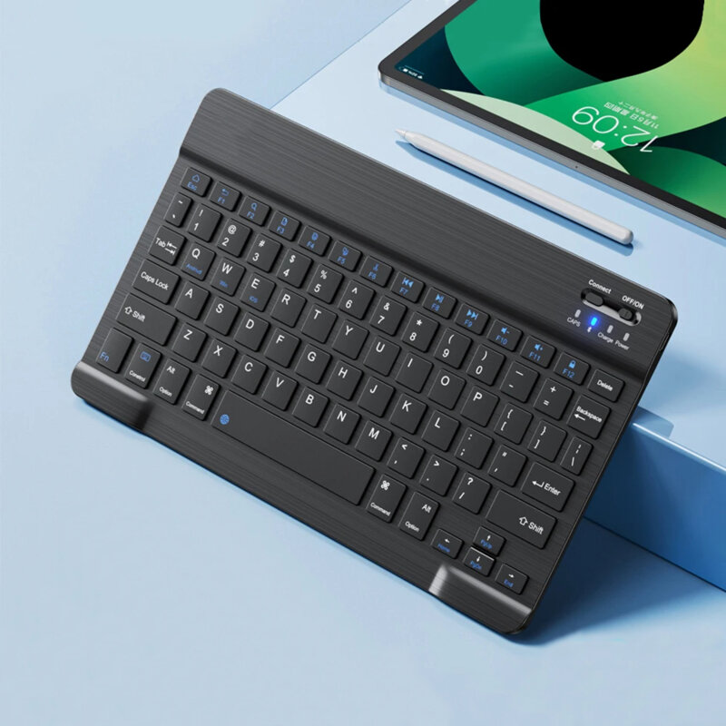 Mini tastatura wireless cu lumini RGB Techsuit WK1, negru