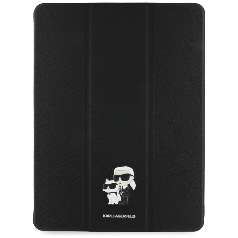 Husa iPad Pro 13 (2024) Karl Lagerfeld Saffiano Magnetic Karl &Choupette, negru, KLFC13PM24SAKCK