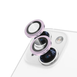Folie sticla iPhone 15 Camera Protector Lito S+, roz