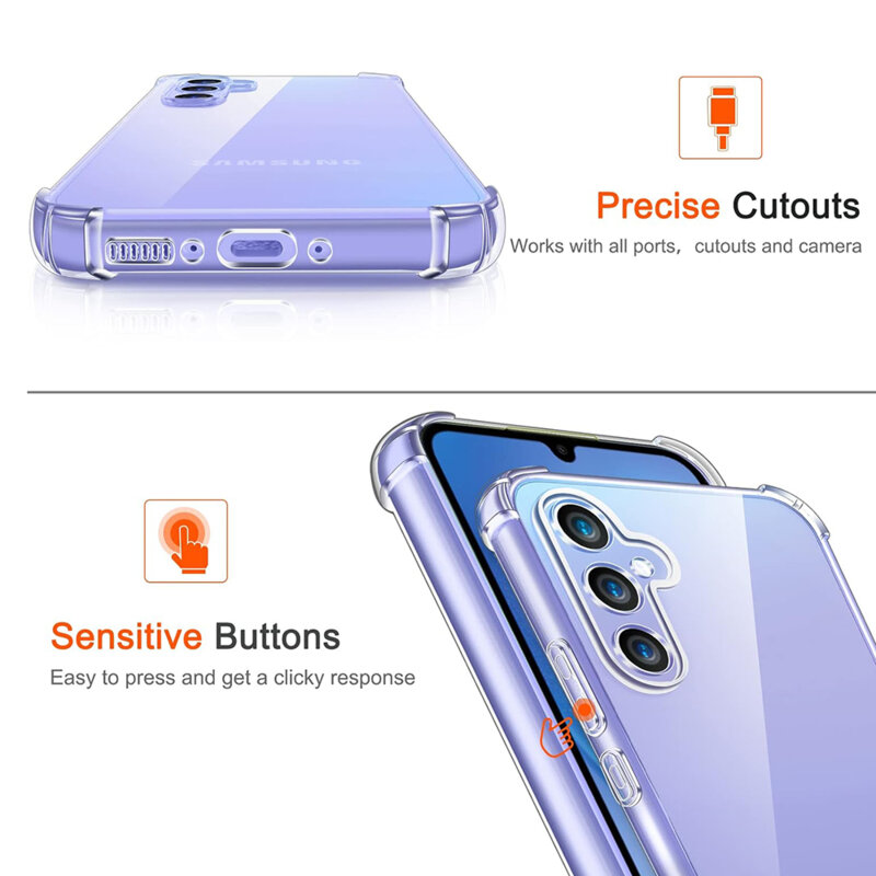 Husa Realme C75 Techsuit Shockproof Clear Silicone, transparenta