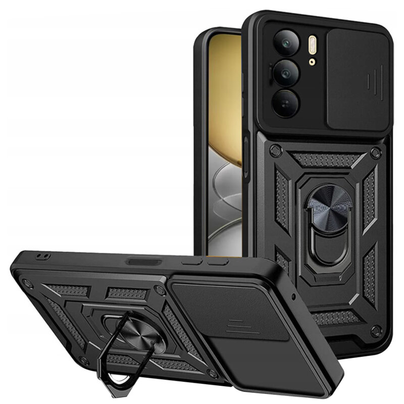 Husa Realme C75 protectie camera Techsuit CamShield Series, negru