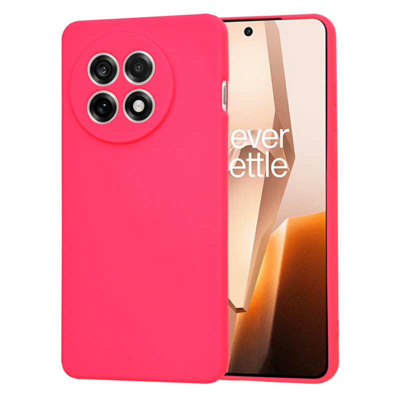 Husa silicon OnePlus 13R Techsuit SoftFlex, fucsia