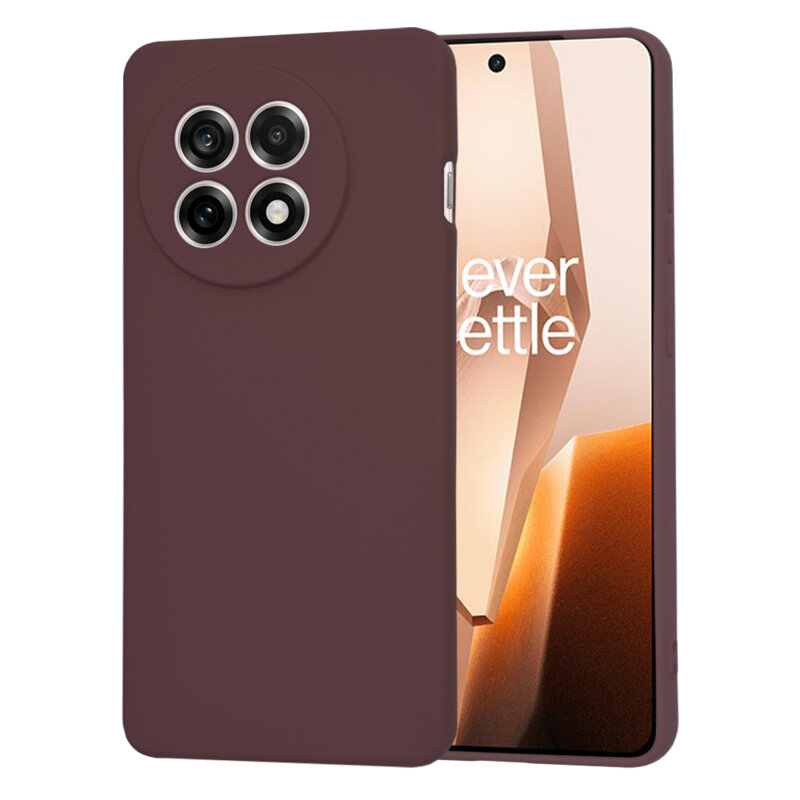 Husa silicon OnePlus 13R Techsuit SoftFlex, bordo