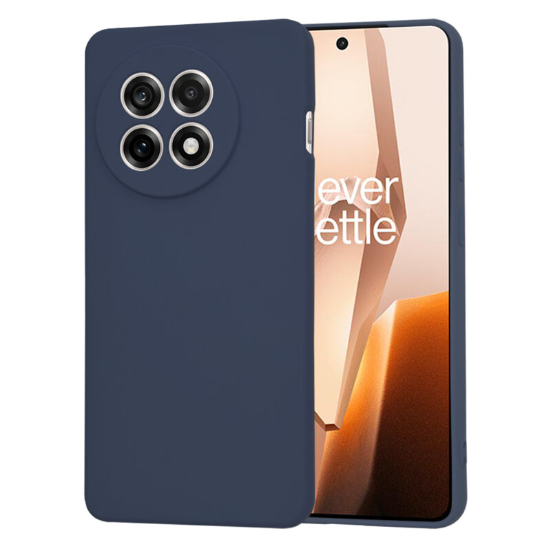 Husa silicon OnePlus 13R Techsuit SoftFlex, bleumarin