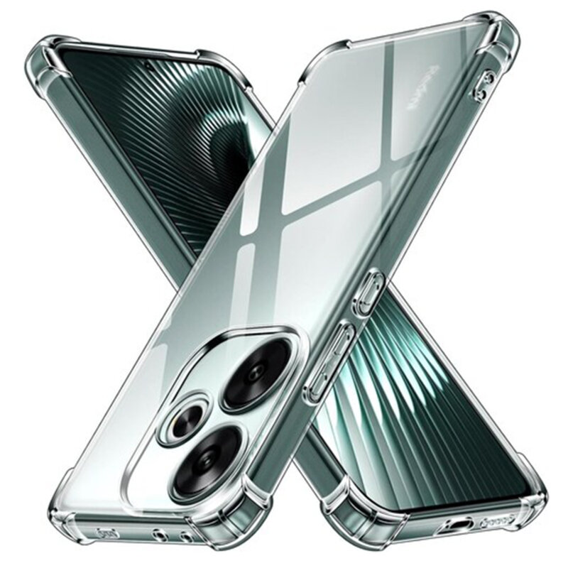 Husa Xiaomi Poco M6 4G Techsuit Shockproof Clear Silicone, transparenta