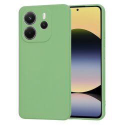 Husa silicon Xiaomi Redmi Note 14 4G (163.25 x 76.55 x 8.16mm) Techsuit SoftFlex, verde deschis
